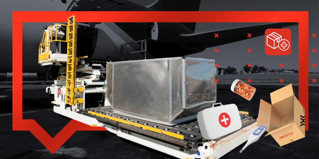 Transporte aéreo de insumos farmacêuticos e correlatos hospitalares