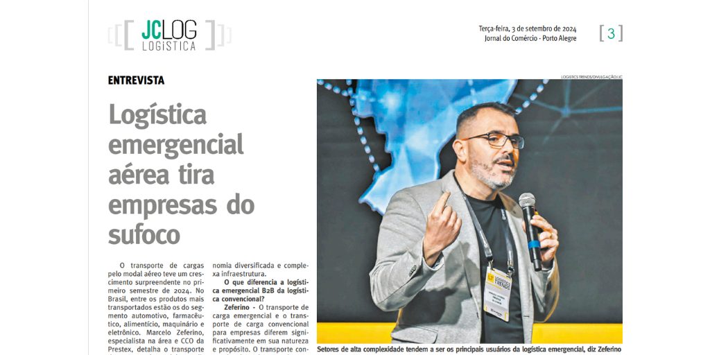 Logística emergencial aérea tira empresas do sufoco