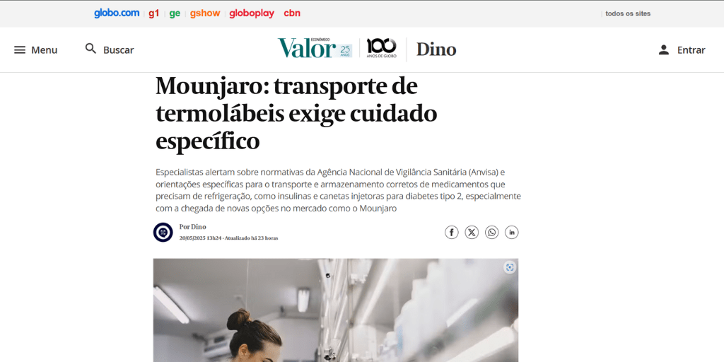 Mounjaro: transporte de termolábeis exige cuidado específico