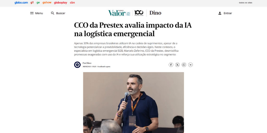 Globo CCO da Prestex Avalia Impacto da IA