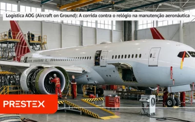 Logística AOG (Aircraft on Ground): A corrida contra o relógio na manutenção aeronáutica