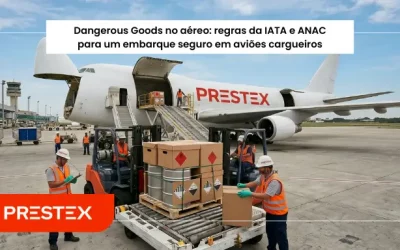 DG no Aéreo (Cargas Perigosas): Regras da IATA e da ANAC para embarque seguro em aviões cargueiros.
