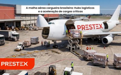 A malha aérea cargueira brasileira: Hubs logísticos e a aceleração de cargas críticas