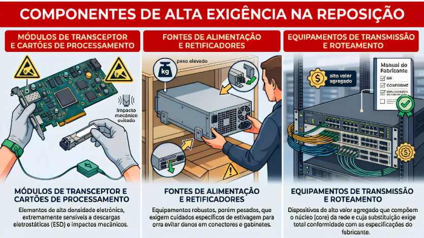 conheça os componentes que demandam maior rigor na reposição